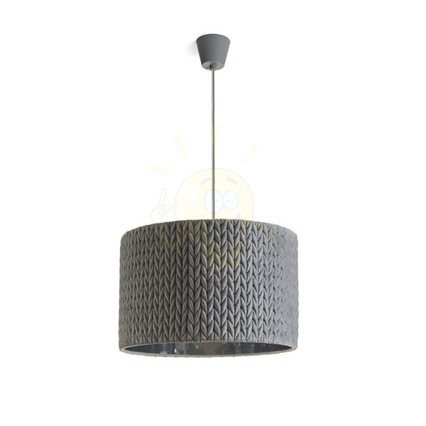 AINO 40 függö lámpa szürke króm 230V E27 28W