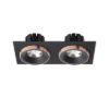 SHARM SQ II süllyesztett lámpa fekete/fekete réz 230V LED 2x10W 24°  3000K