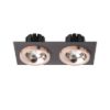 SHARM SQ II süllyesztett lámpa fekete réz/réz 230V LED 2x10W 24°  3000K