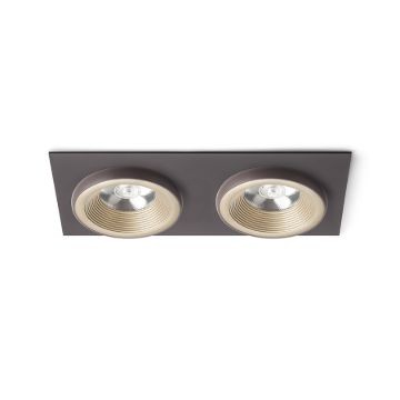 SHARM SQ II süllyesztett lámpa gyöngyházarany/barna  230V LED 2x10W 24°  3000K