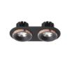 SHARM R II süllyesztett lámpa fekete/fekete réz 230V LED 2x10W 24°  3000K