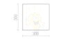 DIFFUSER SQ 30 PMMA   tej akril 