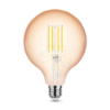 LED Filament Amber Globe G125 4W E14 320° 1800K (300 lumen) dimm.