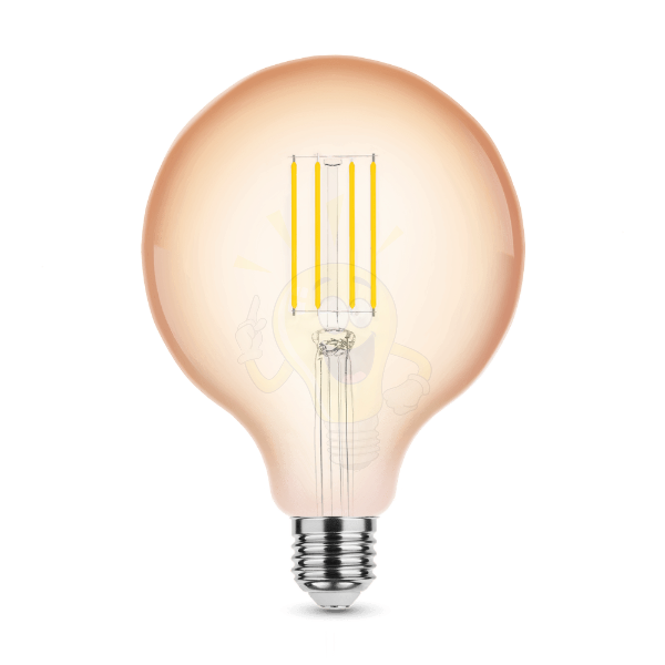 LED Filament Amber Globe G125 4W E14 320° 1800K (300 lumen) dimm.