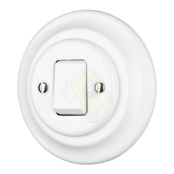 107-es porcelán billenőkapcsoló komplett kivitelben
