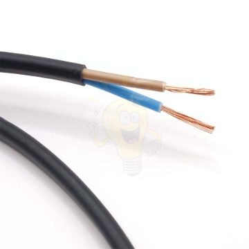 MT KÁBEL 2X0,75MM2 FEKETE PVC KÖPENYES RÉZ ERŰ SODROTT H03VVH2-F (MTL)