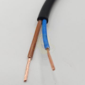 MT (H05VV-F) 2X0,75 MM2 FEKETE kerek