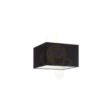 TEMPO 30/19 lámpabúra Polycotton fekete/fehér PVC max. 23W