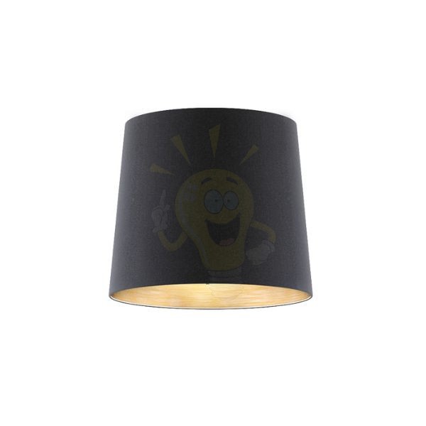 CONNY 35/30 állólámpa búra Polycotton fekete/fehér PVC max. 23W