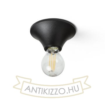 BOY mennyezeti lámpa fekete műanyag 230V LED E27 11W IP44