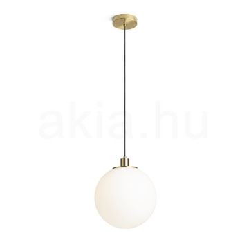 BOULDER 30 függő lámpa opál üveg/szálcsiszolt sárgaréz 230V LED E27 15W