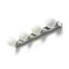 DOMINO IV fali lámpa króm/opál üveg 230V LED G9 4x6W IP44