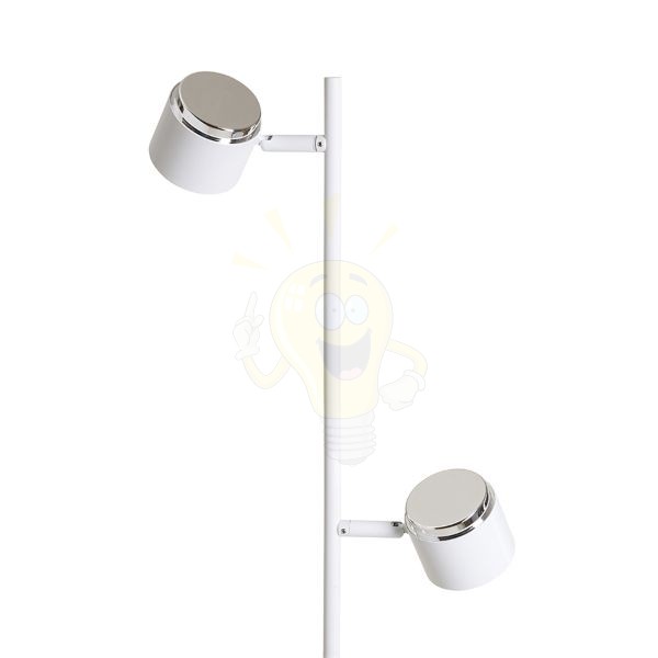 NOVA II állólámpa fehér króm/tej akril 230V LED 2x3.5W 3000K