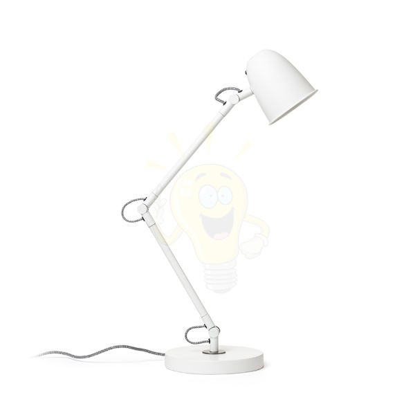 DANNY asztali lámpa fehér matt nikkel 230V LED E14 5W