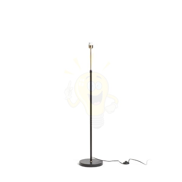EMMETT állólámpa talapzat fekete antikolt sárgaréz 230V LED E27 15W