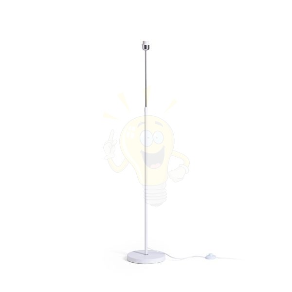 EMMETT állólámpa talapzat fehér króm 230V LED E27 15W