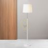 EMMETT állólámpa talapzat fehér króm 230V LED E27 15W