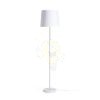 EMMETT állólámpa talapzat fehér króm 230V LED E27 15W