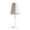 EMMETT asztali lámpatest fehér króm 230V LED E27 15W