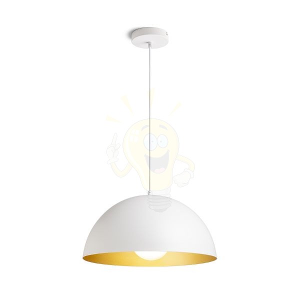 GLADYS 40 függő lámpa fekete/fehér 230V LED E27 30W