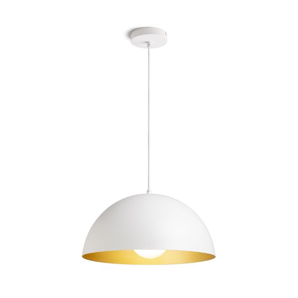 GLADYS 40 függő lámpa fehér/aranysárga 230V LED E27 30W