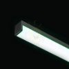 LED PROFILE H felületre szerelhető 1m fekete matt akrilát/alumínium 