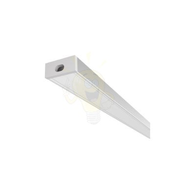 LED PROFILE G felületre szerelhető 1m eloxált alumínium/matt akrilát 