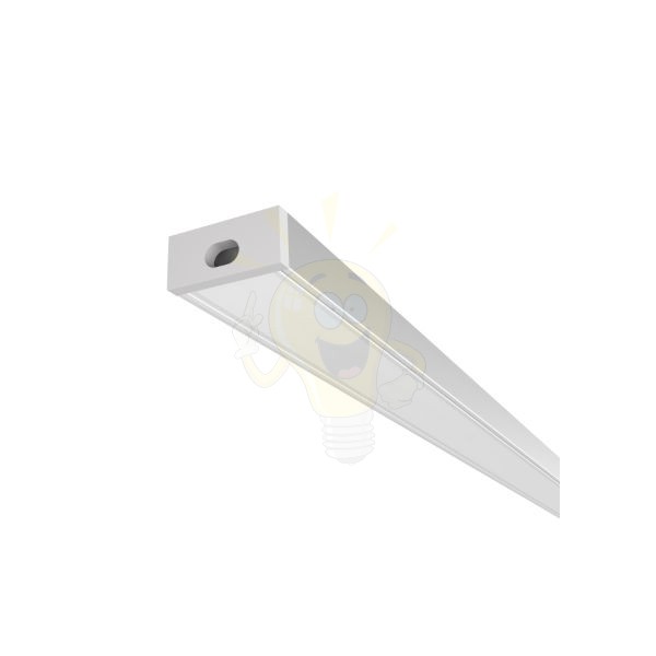 LED PROFILE G felületre szerelhető 1m eloxált alumínium/matt akrilát 