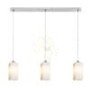 LIZ III 80 függő lámpa  opál üveg/króm 230V LED E27 3x15W