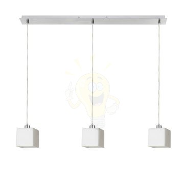 DADOS III 80 függő lámpa  opál üveg/króm 230V LED E27 3x11W