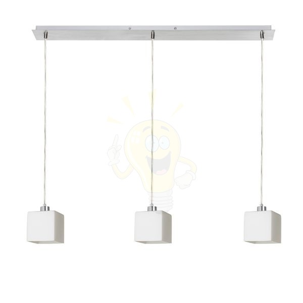 DADOS III 80 függő lámpa  opál üveg/króm 230V LED E27 3x11W