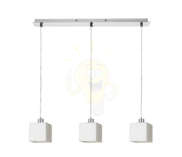 DADOS III 60 függő lámpa  opál üveg/króm 230V LED E27 3x11W
