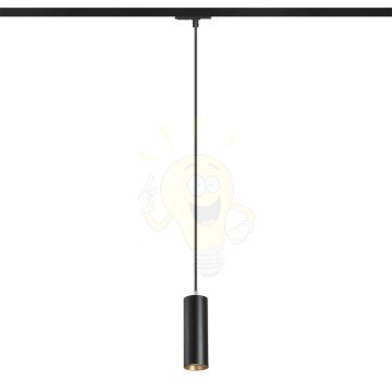 MAVRO egy áramkörös sínen függő lámpa fekete/aranysárga  230V LED 12W 38°  3000K