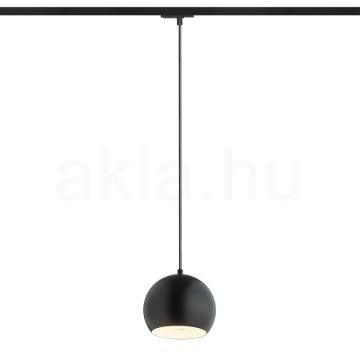 AGNETA egy áramkörös sínen függő lámpa fekete  230V LED E27 11W