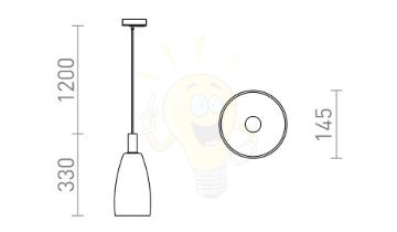 BELLINI L E14 függő lámpa, egyáramkörös sínre függesztéshez fehér tiszta üveg 230V LED E14 15W