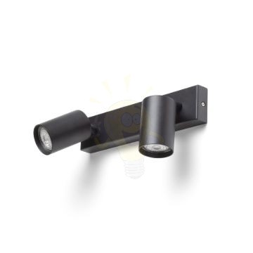 DUDE II felületre szerelhető fekete 230V LED GU10 2x9W