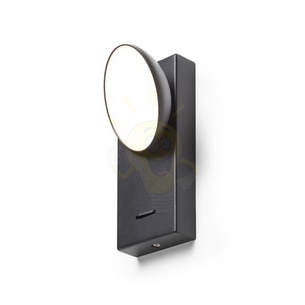 ELISEO fali lámpa fekete 230V LED 5W 3000K
