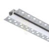 LED PROFILE B süllyesztett 1m  alumínium/tej akril 