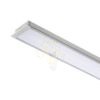 LED PROFILE A süllyesztett 1m  alumínium/tej akril 