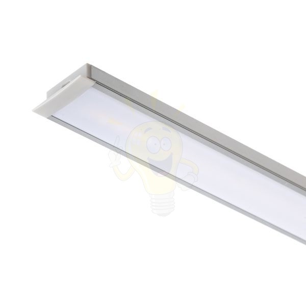 LED PROFILE A süllyesztett 1m  alumínium/tej akril 