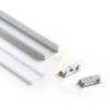LED PROFILE A süllyesztett 1m  alumínium/tej akril 