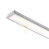 LED PROFILE A süllyesztett 1m  alumínium/tej akril 