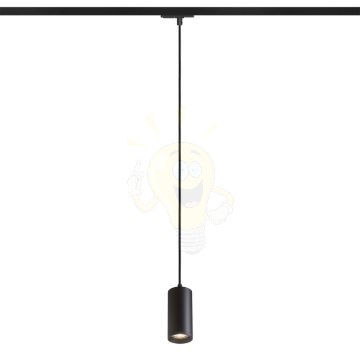BELENOS egyfázisú áramkörös sínre függő lámpa fekete  230V LED GU10 9W