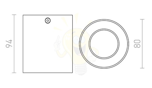 MANTOVA I mennyezeti lámpa  szálcsiszolt alumínium 230V LED GU10 7W