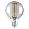 OSRAM Globe 80 DIMM füstös 230V E27 LED EQ42 1800K