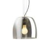 ORLANDO 35 függő lámpa füstös üveg/fekete 230V LED E27 24W
