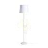 EMMETT állólámpa talapzat fehér króm 230V LED E27 15W