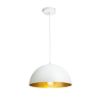 GLADYS 30 függő lámpa fehér/aranysárga  230V LED E27 15W
