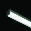 LED PROFILE H felületre szerelhető 1m fekete matt akrilát/alumínium 