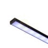 LED PROFILE G felületre szerelhető 1m fekete matt akrilát/alumínium 